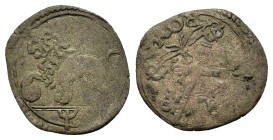 Italy, Papal State. Roma. Leone X (1513-1521). BI Quattrino (16mm, 0.62g). Munt.54; MIR 640. Scarce