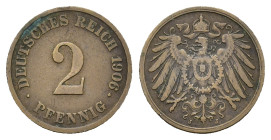 Germany. 2 Pfenning 1906. AE (20mm, 3.2g).