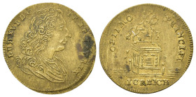 Germany. AE Token. Bust of Louis XVI. R/ Equestrian statue. (23,2mm, 1g).