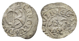 Livonia. Riga 1 Solidus (1663). Swedish Occupation (14,6mm, 0.32g).