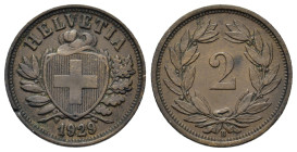 Switzerland. Federal State. AE 1 Rappen 1929. (20mm, 2,4g).