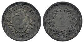 Switzerland. Federal State. AE 1 Rappen 1942. (16mm, 1,2g).