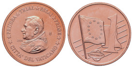 Vatican City. Benedict XVI ( 1927-2022). (Fantasy items). AE 1 Cent 2006. (22,1mm, 10,28g).