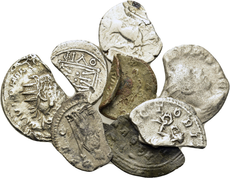 Lot of 8 Greek and Roman Imperial AR coins, to be catalog. Lot sold as is, no re...