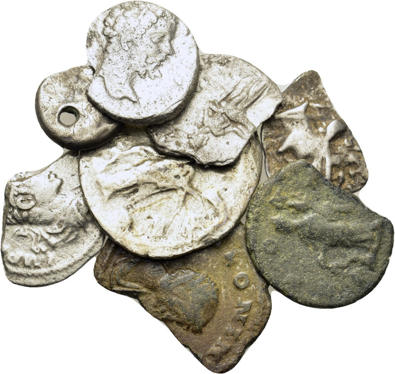 Lot of 8 Greek and Roman Imperial AR coins, to be catalog. Lot sold as is, no re...