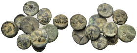 Lot of 10 Greek Æ coins, to be catalog. Lot sold as is, no return.