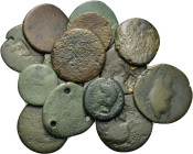 Lot of 14 Roman Provincial Æ coins, to be catalog. Lot sold as is, no return.