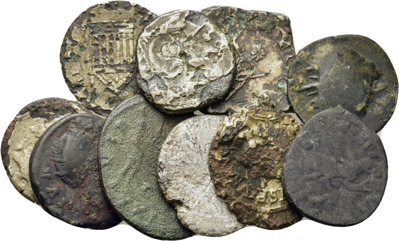 Lot of 10 Roman Provincial and Imperial Æ coins, to be catalog. Lot sold as is, ...