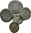 Lot of 5 Roman Æ coins, to be catalog. Lot sold as is, no return.