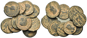 Lot of 10 Roman Imperial Æ coins, to be catalog. Lot sold as is, no return.