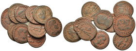 Lot of 10 Roman Imperial Æ coins, to be catalog. Lot sold as is, no return.
