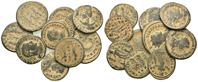 Lot of 10 Roman Imperial Æ coins, to be catalog. Lot sold as is, no return.