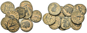 Lot of 10 Roman Imperial Æ coins, to be catalog. Lot sold as is, no return.