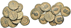 Lot of 10 Roman Imperial Æ coins, to be catalog. Lot sold as is, no return.