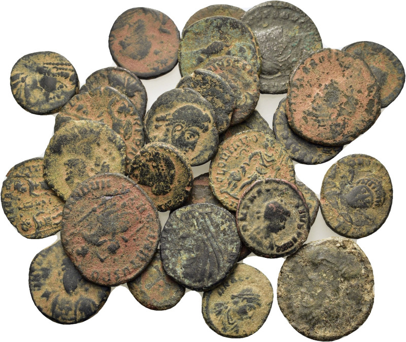 Lot of 30 Æ Roman Imperial coins. Lot sold as is, no return.