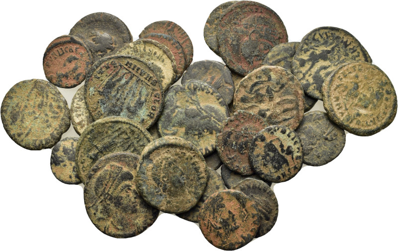 Lot of 30 Æ Roman Imperial coins. Lot sold as is, no return.