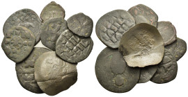Lot of 8 Byzantine Æ coins, to be catalog. Lot sold as is, no return.
