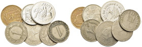 Lot of 7 AR modern coins. Lot sold as is, no return.