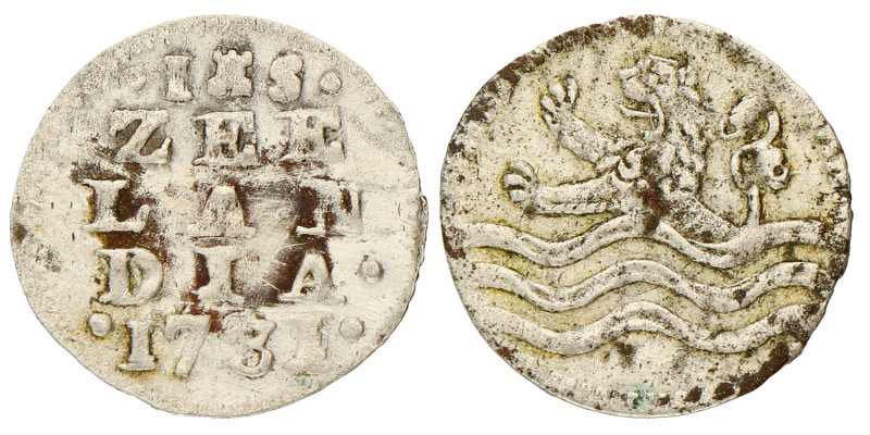 No reserve - Stuiver. Zeeland. 1731. Zeer Fraai.
CNM 2.49.98. 0,76 g. Dit kavel...