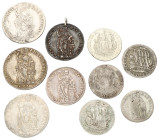 No reserve - Lot (10) Provinciale zilveren munten. Holland, Gelderland & Zeeland. 18th century. Gemiddeld Zeer Fraai.
63,53 g. Dit kavel wordt geveil...