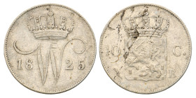 No reserve - 10 Cent. Willem I. 1825 B. Zeer Fraai +.
Sch. 310. 1,5 g. Dit kavel wordt geveild zonder minimumprijs.