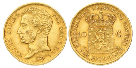 No reserve - 10 Gulden. Willem I. 1832. Zeer Fraai +.
Gepoetst. Sch. 185. 6,9 g. Dit kavel wordt geveild zonder minimumprijs.