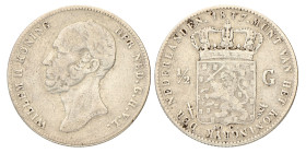 No reserve - ½ gulden. Willem II. 1847. Fraai +.
Sch. 530. 4,8 g. Dit kavel wordt geveild zonder minimumprijs.