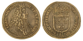 No reserve - Germany. Neurenberg. N.D. Jeton - Louis XIV.
By Laza. Gottl. Lauffers. AE. 28,36 mm. 3,36 g. XF +. Dit kavel wordt geveild zonder minimu...