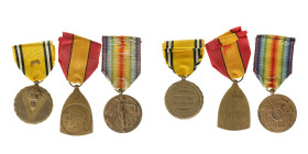 No reserve - Belgium. 1914 - 1918 and 1940 - 1945. Lot (3) Commemorative medals.
AE. 70,22 g. VF - XF. Dit kavel wordt geveild zonder minimumprijs.