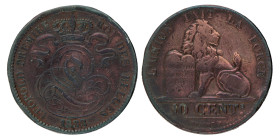 No reserve - Belgium. Leopold I. 10 Centimes. 1833.
M. 62. 19,91 g. F. Dit kavel wordt geveild zonder minimumprijs.