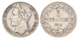 No reserve - Belgium. Leopold I. 5 Francs. 1849.
Cleaned. Die break. M. 15. 24,94 g. VF. Dit kavel wordt geveild zonder minimumprijs.