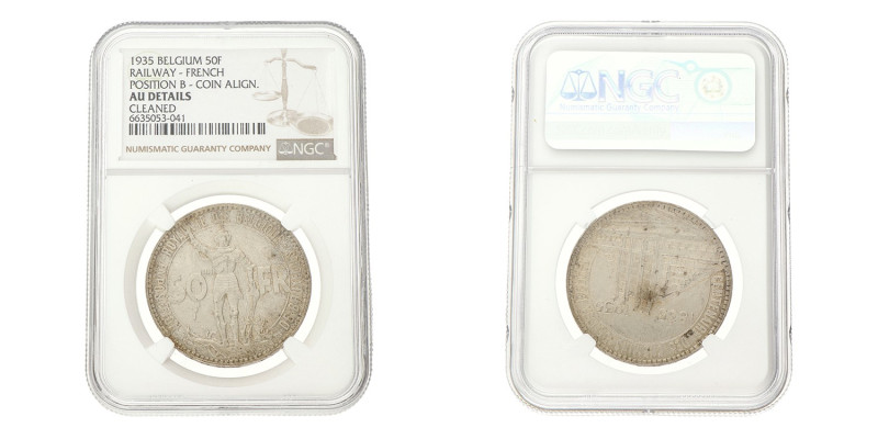 No reserve - Belgium. Leopold III. 50 Francs. 1935 FR.
NGC graded: 6635053-041....