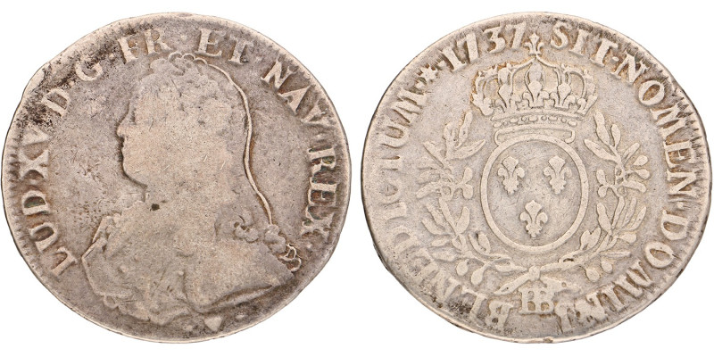 No reserve - France. Louis XV. Ecu. 1737 BB.
28,7 g. F. Dit kavel wordt geveild...