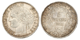No reserve - France. Second Republic. 5 Francs. 1850 A.
Gad. 683. 25,1 g. AU. Dit kavel wordt geveild zonder minimumprijs.