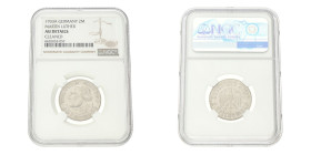 No reserve - Germany. Third Reich. 2 Mark - Martin Luther. 1933 A.
NGC Graded: 6635053-057 Cleaned. 8 g. AU DETAILS. Dit kavel wordt geveild zonder m...
