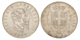 No reserve - Italy. Kingdom. Vittorio Emanuele II. 5 Lire. 1871.
Cleaned. 25,11 g. VF / XF. Dit kavel wordt geveild zonder minimumprijs.
