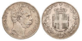 No reserve - Italy. Kingdom. Umberto I. 5 Lire. 1879 R.
Cleaned. 24,94 g. VF +. Dit kavel wordt geveild zonder minimumprijs.