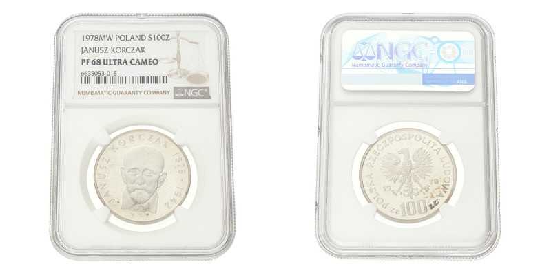 No reserve - Poland. 100 Złotych - Janusz Korczak. 1978 MW.
NGC Graded: 6635053...