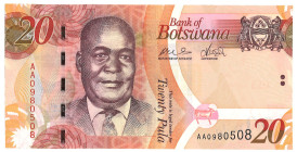 No reserve - Botswana. 20 Pula. Banknotes. Type ND. - UNC.
UNC. Dit kavel wordt geveild zonder minimumprijs.