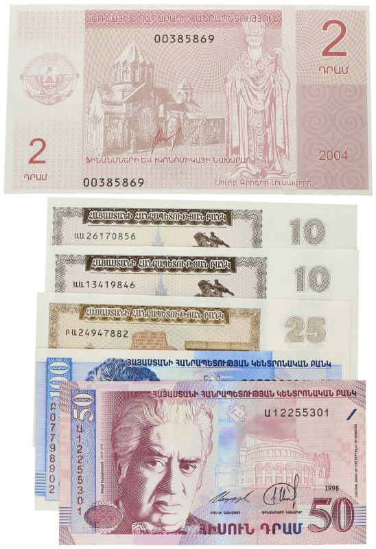 No reserve - Armenia. lot 6 banknotes. Type ND. - UNC.
UNC. Dit kavel wordt gev...