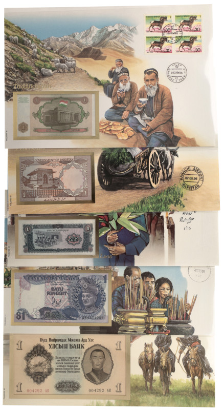 No reserve - Asia mix. lot 5 banknotes. Type ND. - UNC.
UNC. Dit kavel wordt ge...