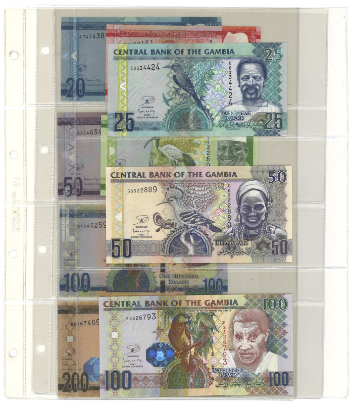 No reserve - Gambia. lot 9 banknotes. Type ND. - UNC.
UNC. Dit kavel wordt geve...