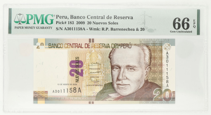 No reserve - Peru. 20 nuevos Soles. Banknote. Type 2009. - UNC.
UNC. Dit kavel ...