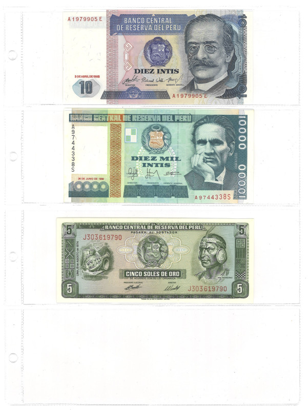 No reserve - Peru. lot 11 banknotes. Type 1985/1987. - UNC.
UNC. Dit kavel word...