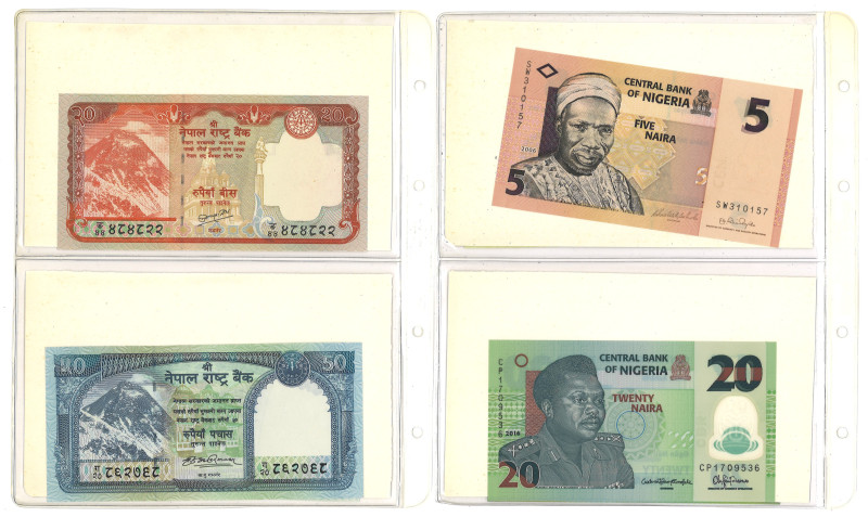 No reserve - Lot 24 banknotes from all over the world. - Very fine – UNC.
Very ...