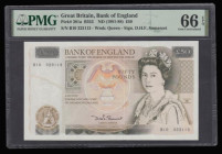 Fifty pounds Somerset B352 issued 1981 Christopher Wren on reverse, Pick381a, Gem Uncirculated and graded by PMG 66 EPQ desirable thus
Estimate: 120-...