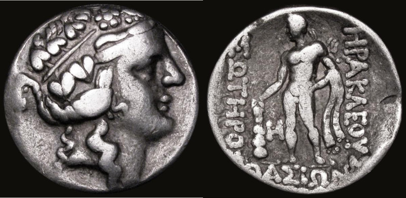 Ancient Greece Tetradrachm, Thasos - Thrace (after 148BC), Obverse: Head of Dion...