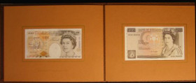 Bank of England presentation album C104 Kentfield &pound;10 last and first, B360 serial KR30 998909 & B366 serial A01 998909, UNC
Estimate: 30-50