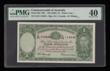 Australia 1 Pound (1952) Coombs and Wilson George VI at right Pick 26d EF and graded PMG 40 Extremely Fine
Estimate: 50-80