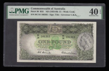 Australia 1 Pound ND (1953-60) Pick 30 Extremely Fine PMG 40 EPQ
Estimate: 30-45